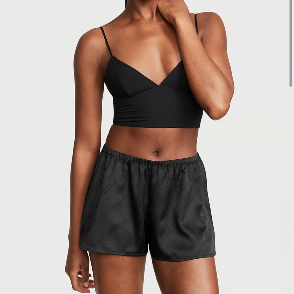 NWT VICTORIA'S SECRET Satin Shorts Set, S